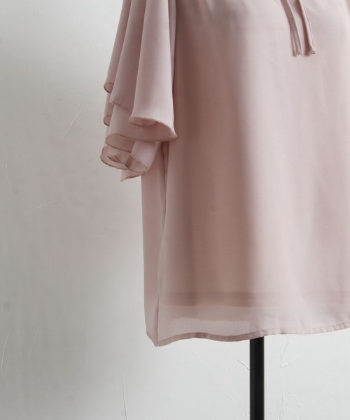 tocco closet（トッコ　クローゼット）の「りぼん付きフレアスリーブブラウス（シャツ/ブラウス・レディース・ピンク系その他/オフホワイト・M）」の22枚目の写真