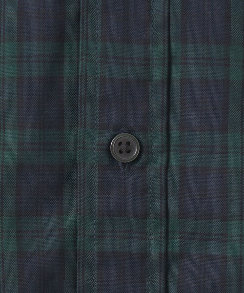 green label relaxing（グリーンレーベルリラクシング）の「FINE BASIC ピンオックス チェック ビッグ ボタンダウン シャツ（シャツ/ブラウス・メンズ・ネイビー/ベージュ/ケリー・L/S/XL/M）」の15枚目の写真
