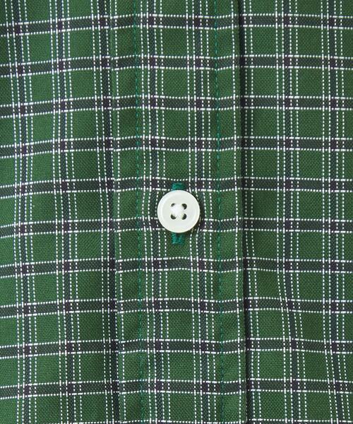 green label relaxing（グリーンレーベルリラクシング）の「FINE BASIC ピンオックス チェック ビッグ ボタンダウン シャツ（シャツ/ブラウス・メンズ・ネイビー/ベージュ/ケリー・L/S/XL/M）」の20枚目の写真