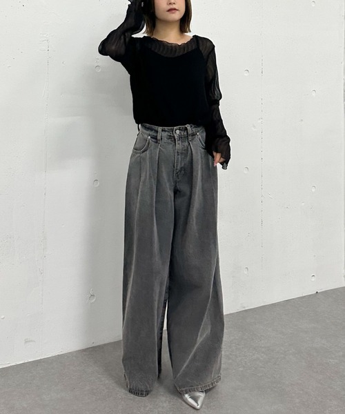 シアー楊柳TOPS（Tシャツ/カットソー）｜archives