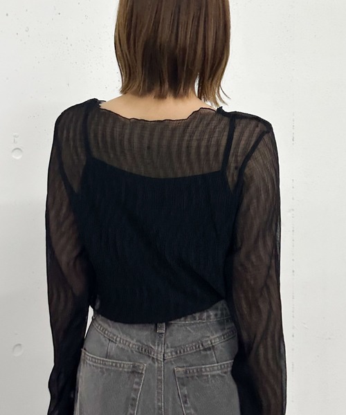 トップス Archive シアー楊柳TOPS（Tシャツ/カットソー）｜archives