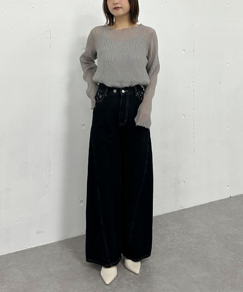 トップス Archive シアー楊柳TOPS（Tシャツ/カットソー）｜archives