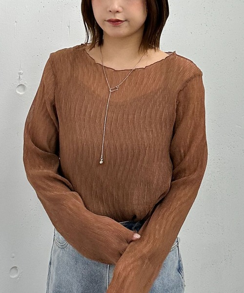 トップス Archive シアー楊柳TOPS（Tシャツ/カットソー）｜archives