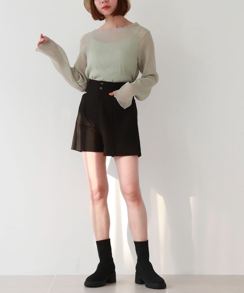 トップス Archive シアー楊柳TOPS（Tシャツ/カットソー）｜archives