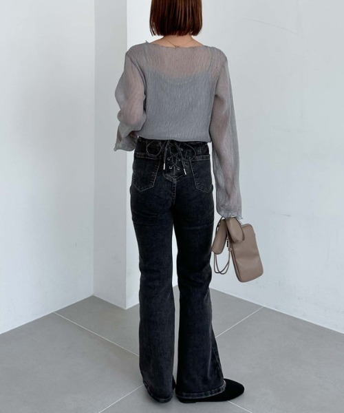 トップス Archive シアー楊柳TOPS（Tシャツ/カットソー）｜archives