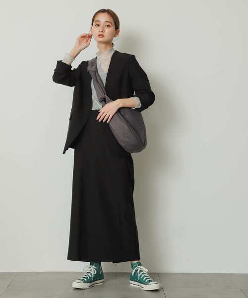 SENSE OF PLACE by URBAN RESEARCH(センスオブプレイスバイアーバンリサーチ)の「ナイロンジップショルダーバッグ(ショルダーバッグ・レディース・ブラック/アイボリー/チャコールグレー/グレー系その他・ONE)」の14枚目の写真