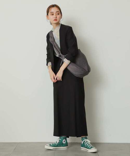 SENSE OF PLACE by URBAN RESEARCH(センスオブプレイスバイアーバンリサーチ)の「ナイロンジップショルダーバッグ(ショルダーバッグ・レディース・ブラック/アイボリー/チャコールグレー/グレー系その他・ONE)」の15枚目の写真