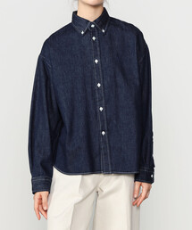 GYMPHLEX | Gymphlex | ショートボタンダウンシャツ DENIM WOMEN(シャツ/ブラウス)
