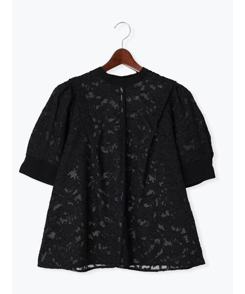 Te chichi（テチチ）の「シアージャカードブラウス（シャツ/ブラウス・レディース・ブルー/ライトベージュ/ブラック・F）」の17枚目の写真