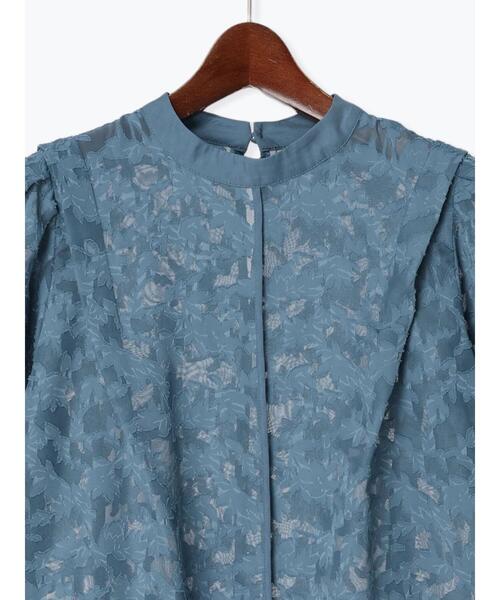 Te chichi（テチチ）の「シアージャカードブラウス（シャツ/ブラウス・レディース・ブルー/ライトベージュ/ブラック・F）」の20枚目の写真