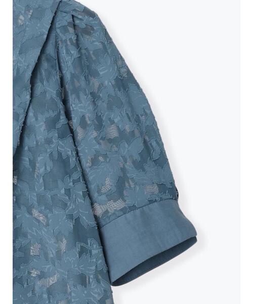 Te chichi（テチチ）の「シアージャカードブラウス（シャツ/ブラウス・レディース・ブルー/ライトベージュ/ブラック・F）」の21枚目の写真