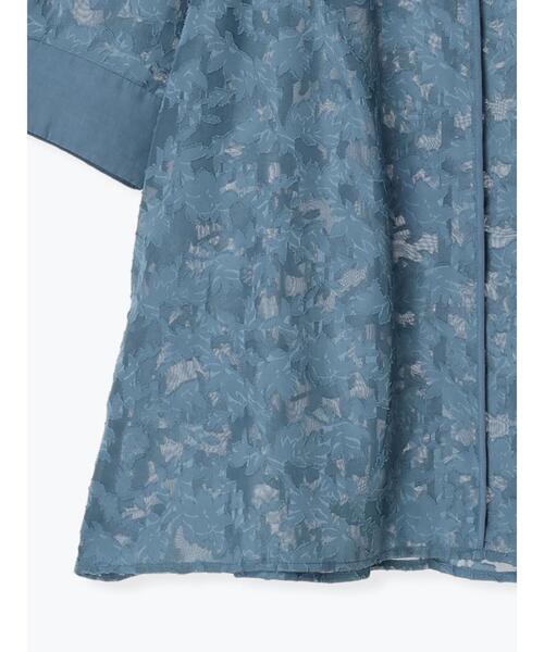 Te chichi（テチチ）の「シアージャカードブラウス（シャツ/ブラウス・レディース・ブルー/ライトベージュ/ブラック・F）」の22枚目の写真