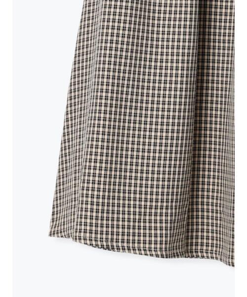 ehka sopo(エヘカソポ)の「チェックタックスカート(スカート・レディース・ベージュ/チャコールグレー/ブラウン・F)」の13枚目の写真