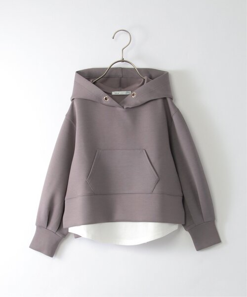 ikka(イッカ)の「【親子コーデ】ダンボールレイヤードパーカー(120~160cm)(パーカー・キッズ・モカ/イエロー・140/130/160/150/120)」の11枚目の写真