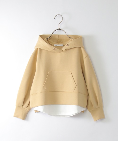 ikka(イッカ)の「【親子コーデ】ダンボールレイヤードパーカー(120~160cm)(パーカー・キッズ・モカ/イエロー・140/130/160/150/120)」の19枚目の写真