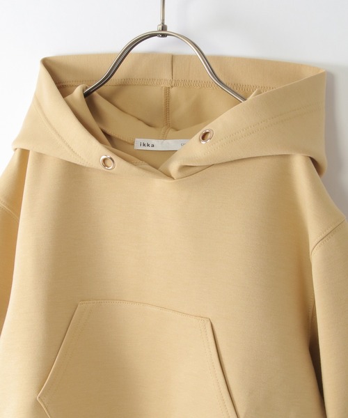 ikka(イッカ)の「【親子コーデ】ダンボールレイヤードパーカー(120~160cm)(パーカー・キッズ・モカ/イエロー・140/130/160/150/120)」の13枚目の写真