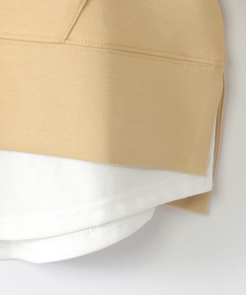 ikka(イッカ)の「【親子コーデ】ダンボールレイヤードパーカー(120~160cm)(パーカー・キッズ・モカ/イエロー・140/130/160/150/120)」の17枚目の写真