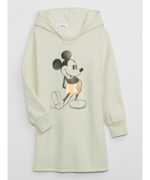 GAP(ギャップ)の「GapKids ディズニー ミッキーマウス パーカーワンピース(ワンピース・キッズ・ベージュ・M/S/XS/XL/XXL/L)」の1枚目の写真