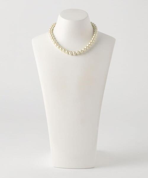 green label relaxing(グリーンレーベルリラクシング)の「コットンパール ネックレス(ネックレス・キッズ・オフホワイト・FREE)」の4枚目の写真