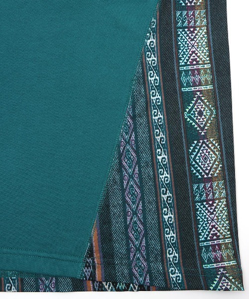 チチカカ(チチカカ)の「裏毛×ファブリックプリントチュニック(チュニック・レディース・ライトグレー/ブラウン/ブルーグリーン・FREE)」の21枚目の写真