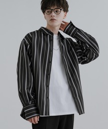 Rocky Monroe（ロッキーモンロー）の「オーバーサイズ ストライプトレンチジャケット（その他アウター）」
