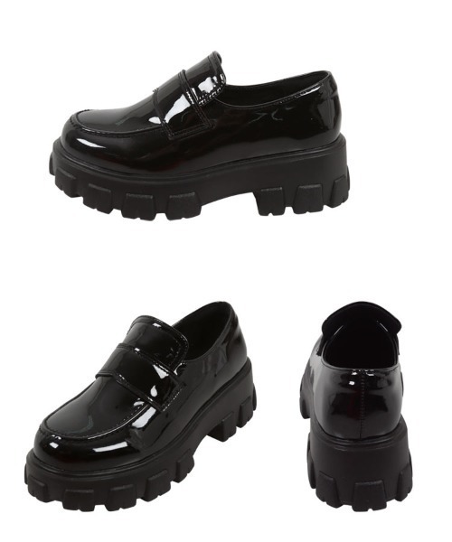 KOBE LETTUCE（コウベレタス）の「厚底ローファー（ローファー・レディース・ブラック/ブラック系・L1/LL2/S1/LL1/M1/M2/S2/L2）」の8枚目の写真