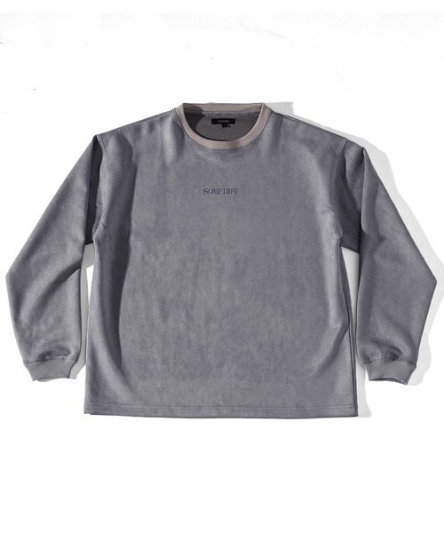 ルーズシルエットスウェードロンT メンズ 長袖Tシャツ