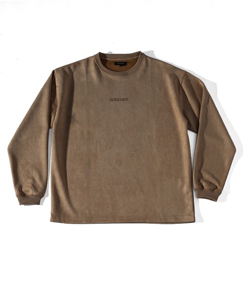 ルーズシルエットスウェードロンT メンズ 長袖Tシャツ