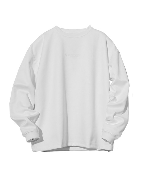 SOMEDIFF（サムディフ）の「【SOMEDIFF】ルーズシルエットスウェードロンT メンズ 長袖Tシャツ スウェードトレーナー オーバーサイズ 春服 冬服（Tシャツ/カットソー・メンズ・ベージュ/ホワイト/グレー/ネイビー・M/XL/L）」の8枚目の写真