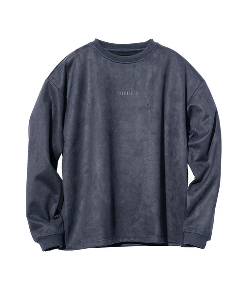 SOMEDIFF（サムディフ）の「【SOMEDIFF】ルーズシルエットスウェードロンT メンズ 長袖Tシャツ スウェードトレーナー オーバーサイズ 春服 冬服（Tシャツ/カットソー・メンズ・ベージュ/ホワイト/グレー/ネイビー・M/XL/L）」の16枚目の写真