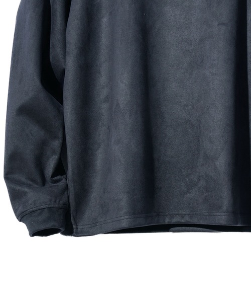 SOMEDIFF（サムディフ）の「【SOMEDIFF】ルーズシルエットスウェードロンT メンズ 長袖Tシャツ スウェードトレーナー オーバーサイズ 春服 冬服（Tシャツ/カットソー・メンズ・ベージュ/ホワイト/グレー/ネイビー・M/XL/L）」の21枚目の写真