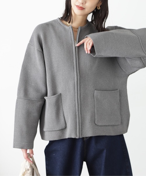 FREE'S MART（フリーズマート）の「ランタンスリーブニットカーディガン（カーディガン/ボレロ・レディース・アイボリー/ブラック/グレー・FREE）」の22枚目の写真