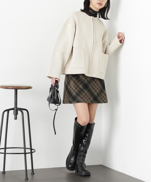 FREE'S MART（フリーズマート）の「ランタンスリーブニットカーディガン（カーディガン/ボレロ・レディース・アイボリー/ブラック/グレー・FREE）」の17枚目の写真