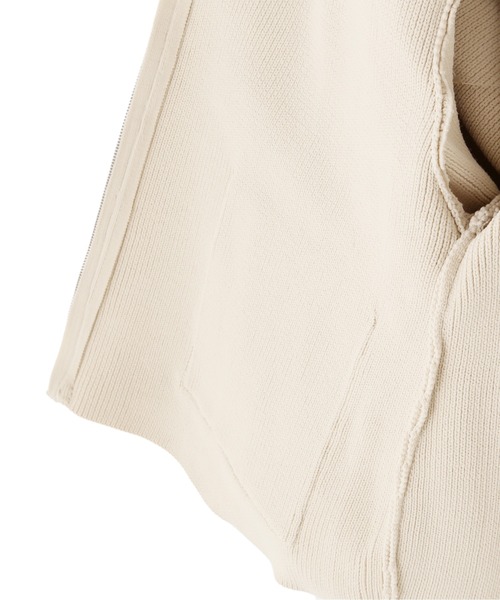 FREE'S MART（フリーズマート）の「ランタンスリーブニットカーディガン（カーディガン/ボレロ・レディース・アイボリー/ブラック/グレー・FREE）」の5枚目の写真