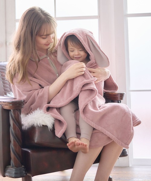 Rosemadame（ローズマダム）の「ワンオペの時便利なバスローブワンピース/ガウン(マタニティ/授乳服）授乳口付き 授乳楽々 妊婦服 産前・産後対応)（ガウン/バスローブ・レディース・モカ/スモークピンク/チャコールグレー/ライトグリーン・M-L）」の21枚目の写真