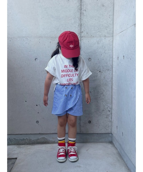 Crescent（クレッセント）の「ストライプ柄ショートパンツ（その他パンツ・キッズ・ブルー/オフホワイト・90/120/80/95/100/110/130）」の5枚目の写真