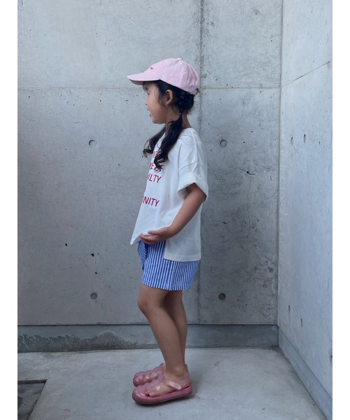 Crescent（クレッセント）の「ストライプ柄ショートパンツ（その他パンツ・キッズ・ブルー/オフホワイト・90/120/80/95/100/110/130）」の10枚目の写真