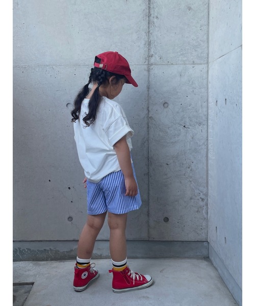 Crescent（クレッセント）の「ストライプ柄ショートパンツ（その他パンツ・キッズ・ブルー/オフホワイト・90/120/80/95/100/110/130）」の6枚目の写真