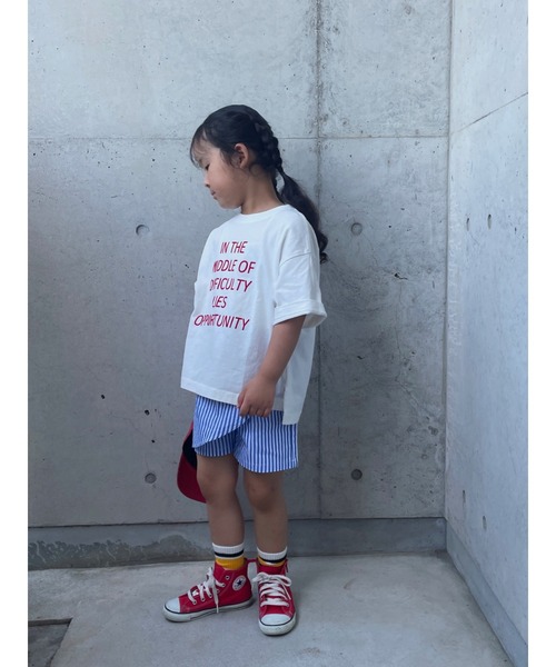 Crescent（クレッセント）の「ストライプ柄ショートパンツ（その他パンツ・キッズ・ブルー/オフホワイト・90/120/80/95/100/110/130）」の11枚目の写真