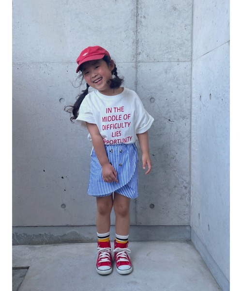 Crescent（クレッセント）の「ストライプ柄ショートパンツ（その他パンツ・キッズ・ブルー/オフホワイト・90/120/80/95/100/110/130）」の7枚目の写真