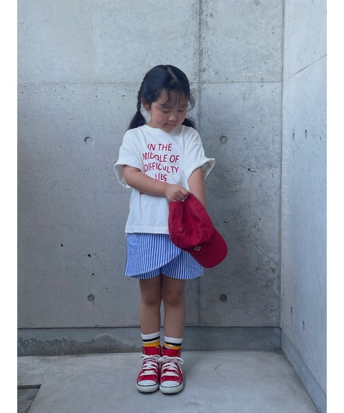 Crescent（クレッセント）の「ストライプ柄ショートパンツ（その他パンツ・キッズ・ブルー/オフホワイト・90/120/80/95/100/110/130）」の4枚目の写真