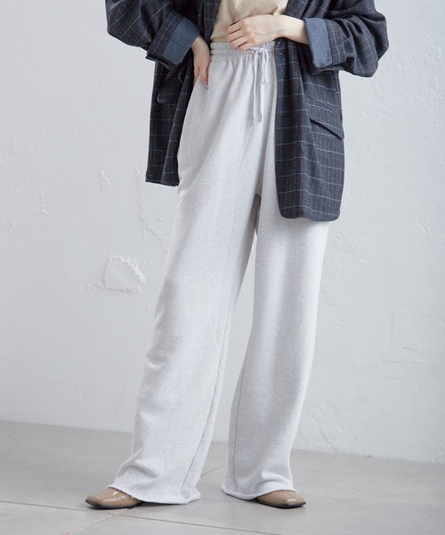 WHIMSIC（ウィムジック）の「【UNISEX/SETUP対応】サンフェードスウェットパンツ（スウェットパンツ・メンズ・チャコールグレー/ライトグレー・FREE）」の2枚目の写真