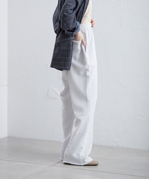 WHIMSIC（ウィムジック）の「【UNISEX/SETUP対応】サンフェードスウェットパンツ（スウェットパンツ・メンズ・チャコールグレー/ライトグレー・FREE）」の6枚目の写真