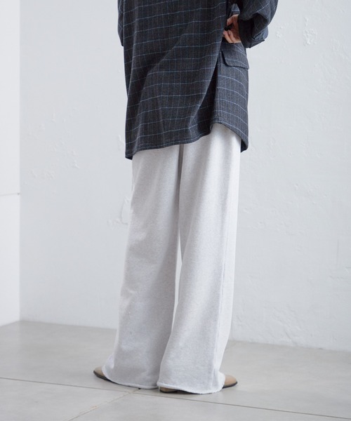 WHIMSIC（ウィムジック）の「【UNISEX/SETUP対応】サンフェードスウェットパンツ（スウェットパンツ・メンズ・チャコールグレー/ライトグレー・FREE）」の7枚目の写真