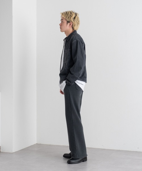 WHIMSIC（ウィムジック）の「【UNISEX/SETUP対応】サンフェードスウェットパンツ（スウェットパンツ・メンズ・チャコールグレー/ライトグレー・FREE）」の9枚目の写真