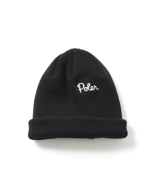 POLeR（ポーラー）の「【POLeR / ポーラー】別注 SUMMIT SHALLOW ビーニー（ニットキャップ/ビーニー・メンズ・ブラック/オレンジ/カーキ/ネイビー・FREE）」の2枚目の写真