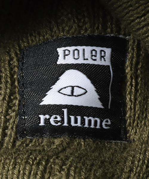 POLeR（ポーラー）の「【POLeR / ポーラー】別注 SUMMIT SHALLOW ビーニー（ニットキャップ/ビーニー・メンズ・ブラック/オレンジ/カーキ/ネイビー・FREE）」の8枚目の写真