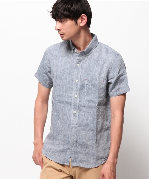 ivory court（アイボリーコート）の「リネンシャツ H/S◆（シャツ/ブラウス・メンズ・ネイビー/ダークブルー/ブルー系その他/ブラック/ホワイト/ピンク・40/38）」の18枚目の写真