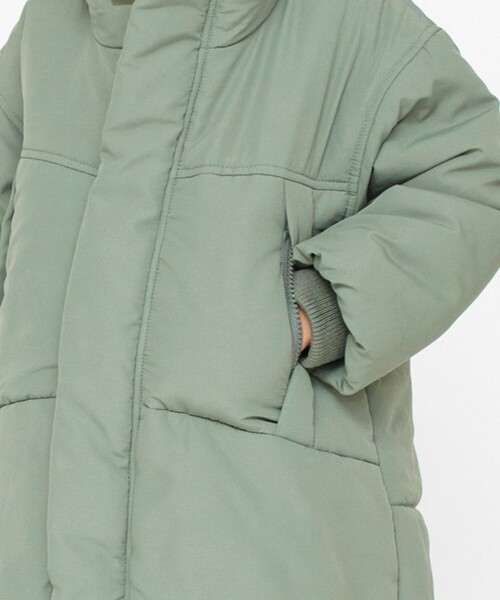 BRANSHES（ブランシェス）の「モンスターコート（その他アウター・キッズ・グレイッシュベージュ/カーキオリーブ・150/100/130/110/120/140/90）」の17枚目の写真