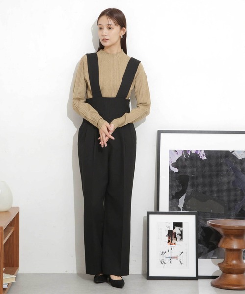 NANO universe(ナノユニバース)の「ランダムリブクロップドニットトップス(ニット/セーター・レディース・イエロー/ベージュ/ブラック・FREE)」の15枚目の写真